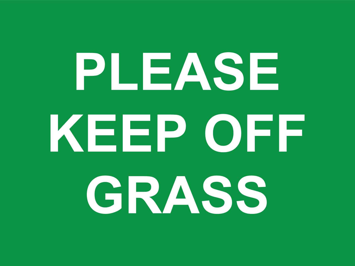 Please Keep Off Grass Sign