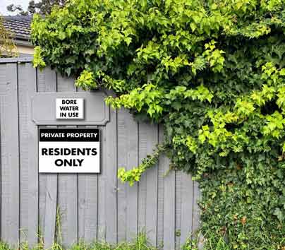 Private Property Residents Only Sign