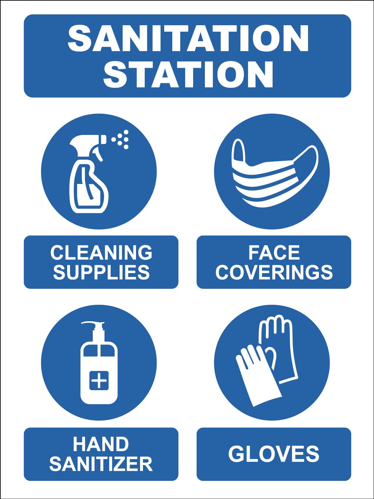 Sanitation Station Sign