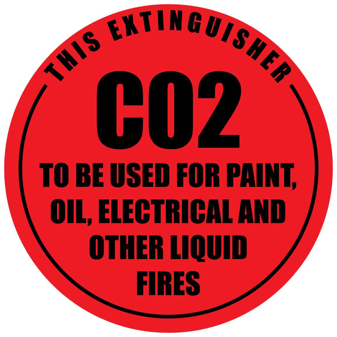 This Extinguisher C02 Decal