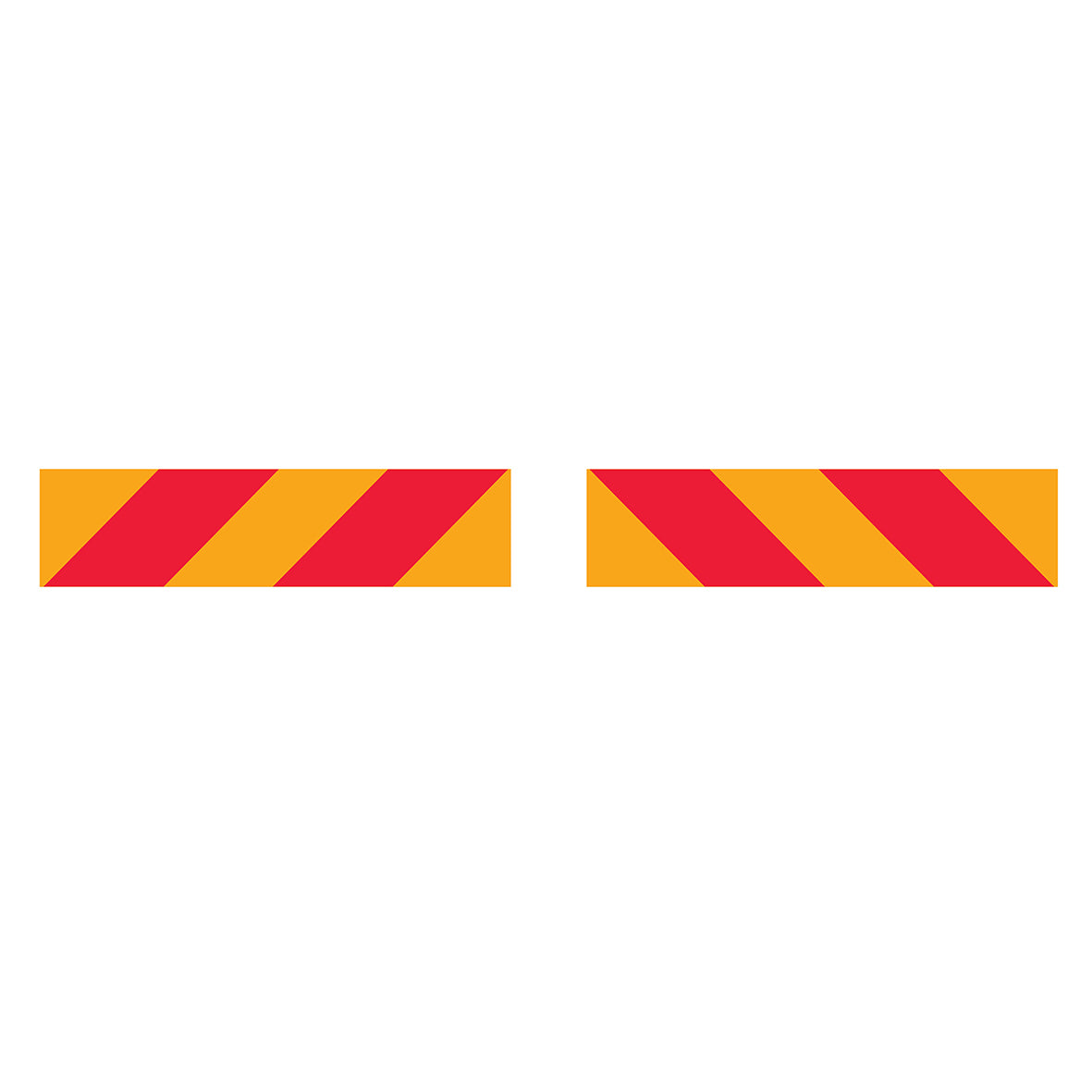 Vehicle Rear Marker Red Yellow Candy Plates (Set) Reflective Sign