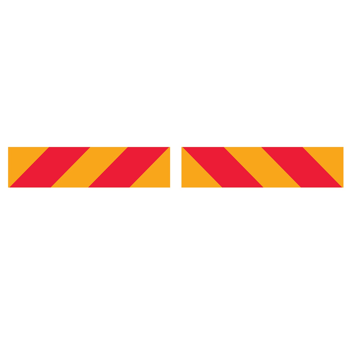 Vehicle Rear Marker Red Yellow Candy Plates (Set) Reflective Sign