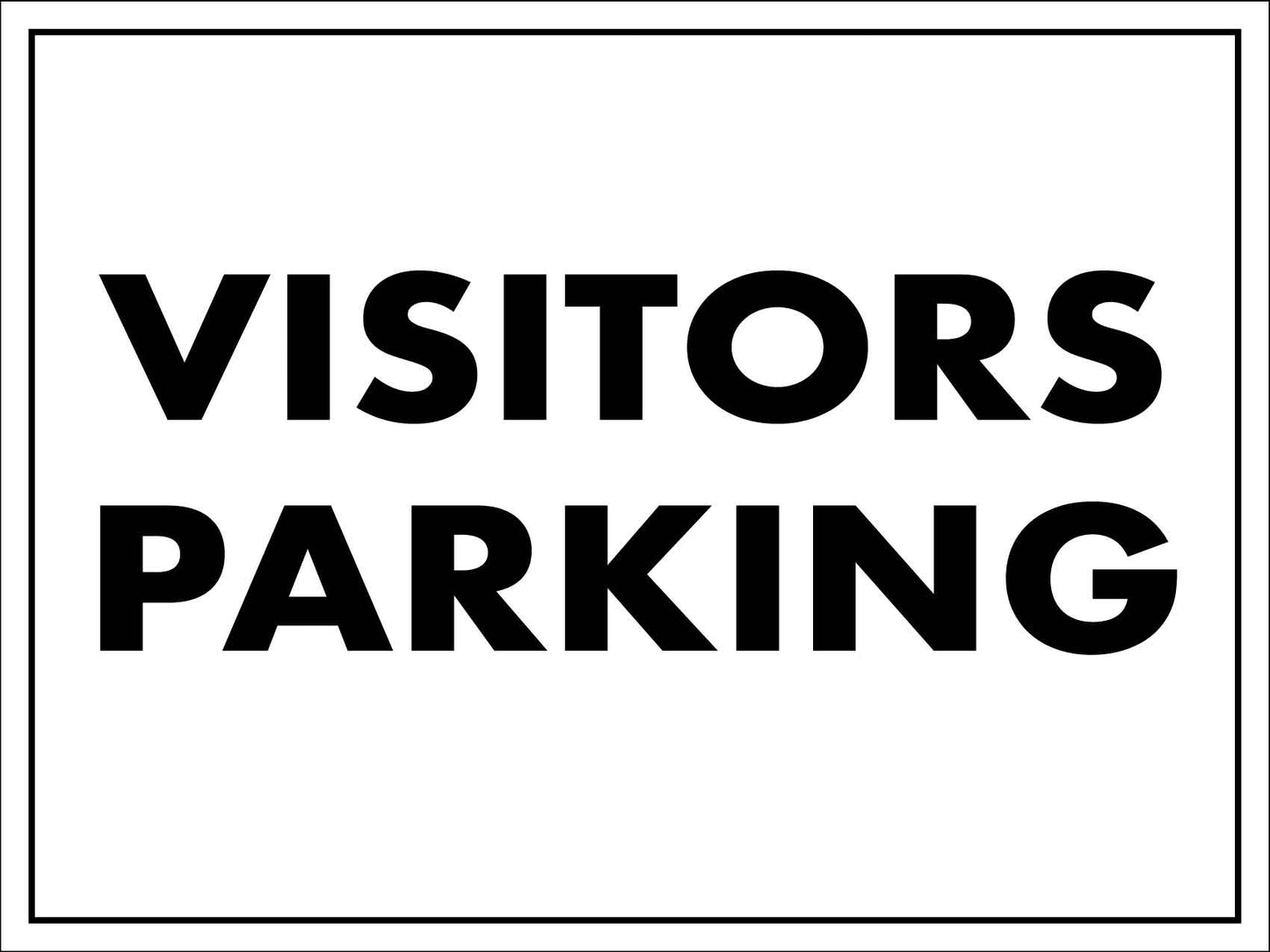 Visitors Parking Sign
