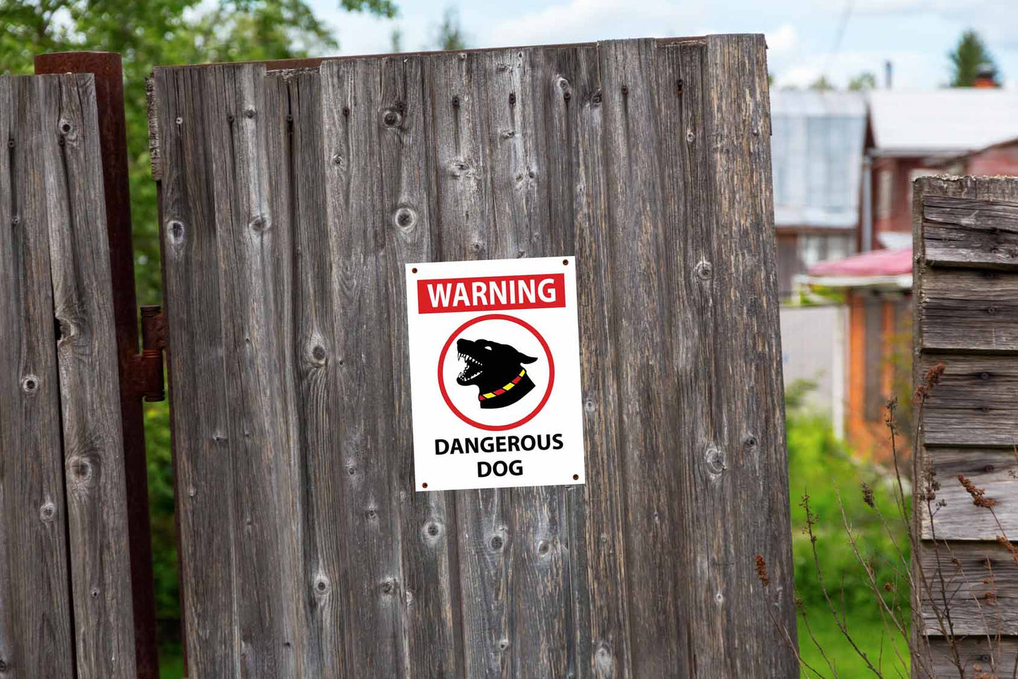 Warning Dangerous Dog Sign