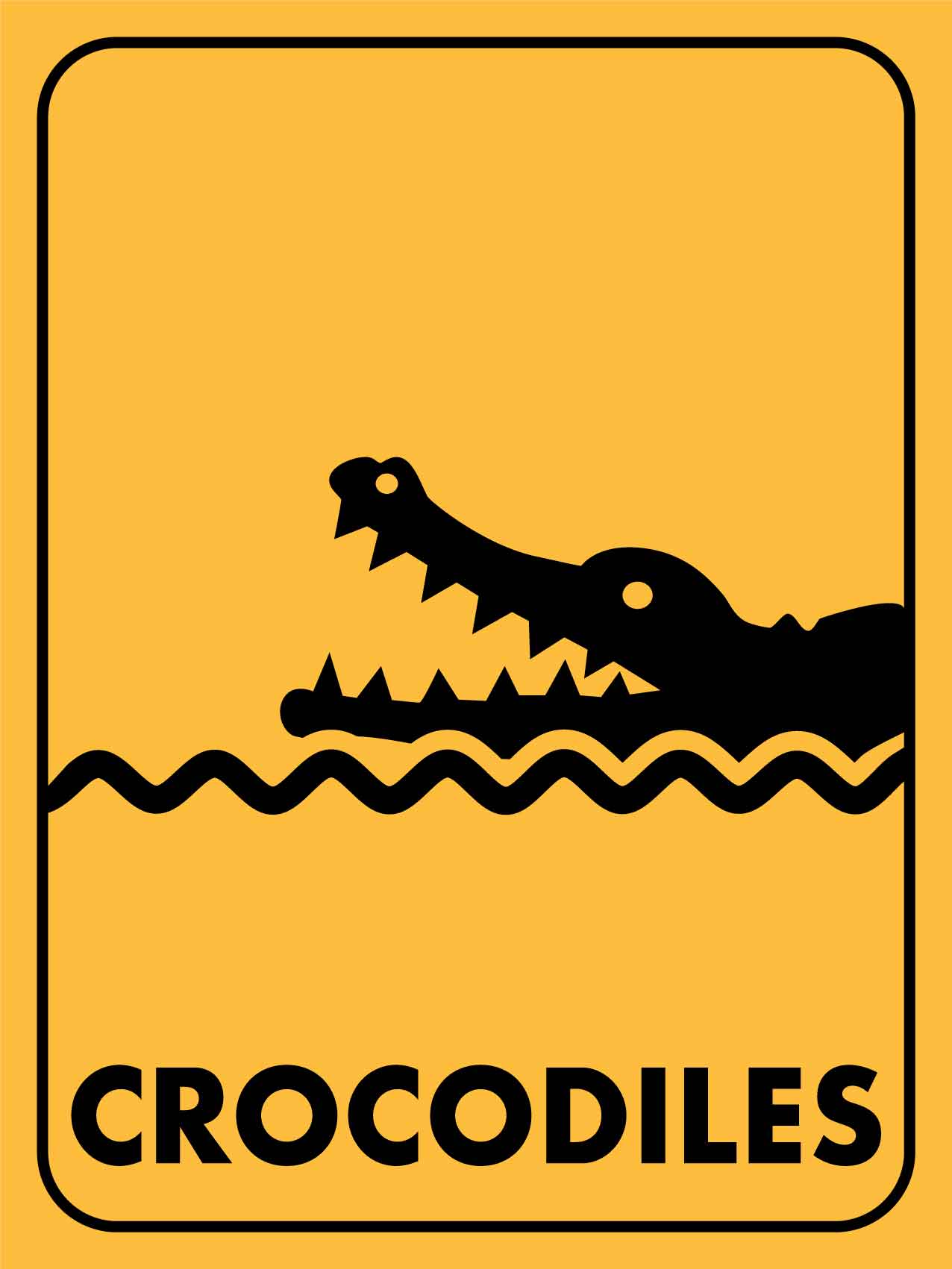Crocodiles Symbol Sign - New Signs