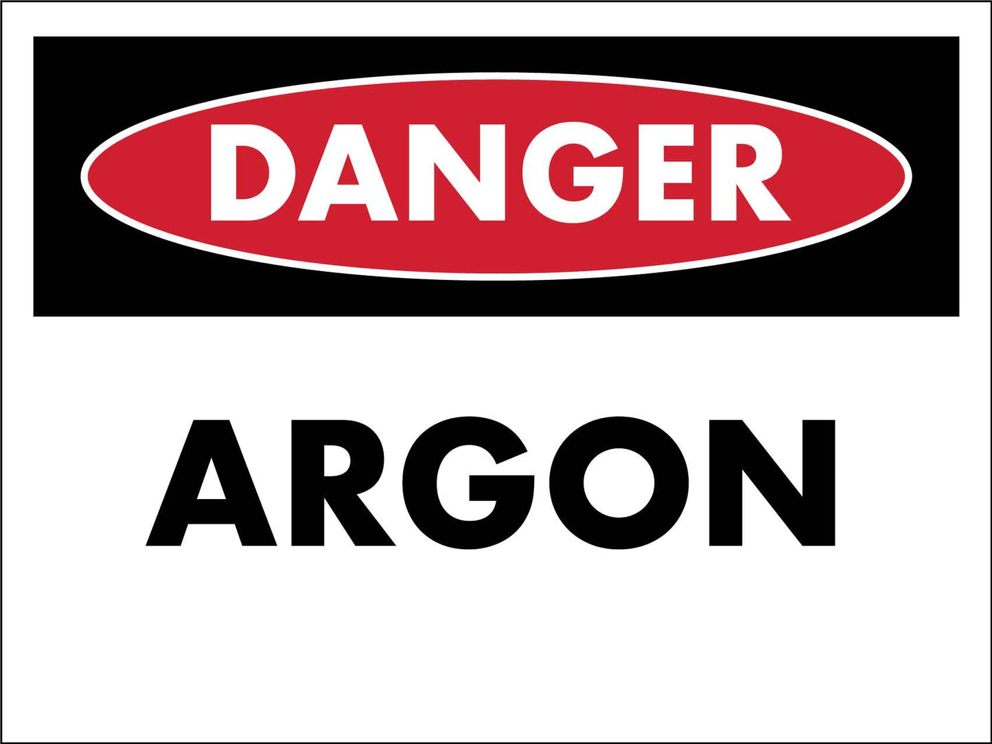 Danger Argon Sign - New Signs