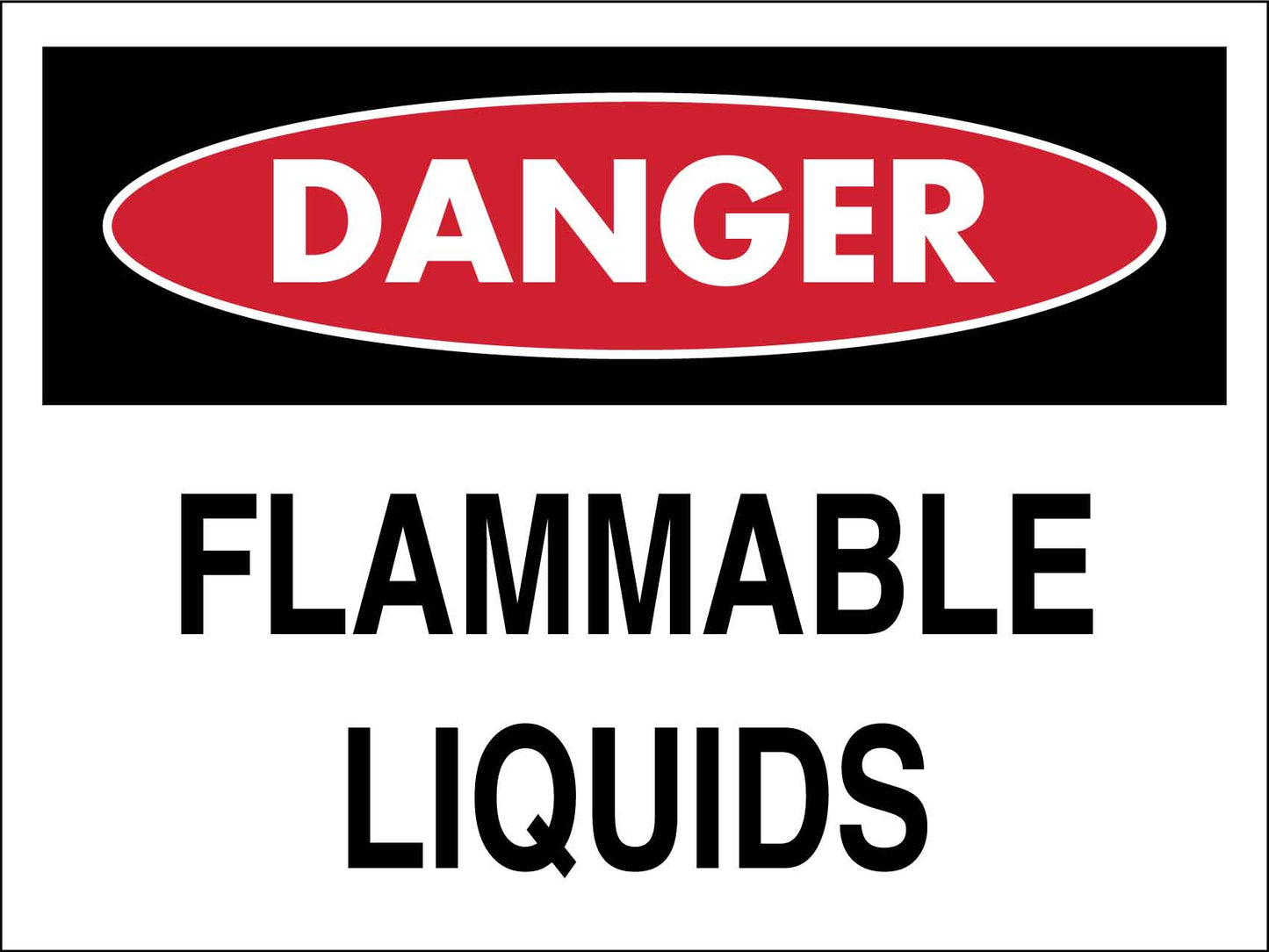 Danger Flammable Liquids Sign - New Signs