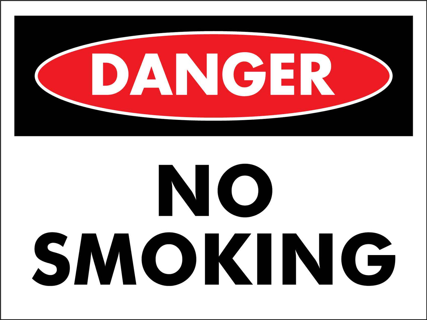 Danger No Smoking Sign - New Signs