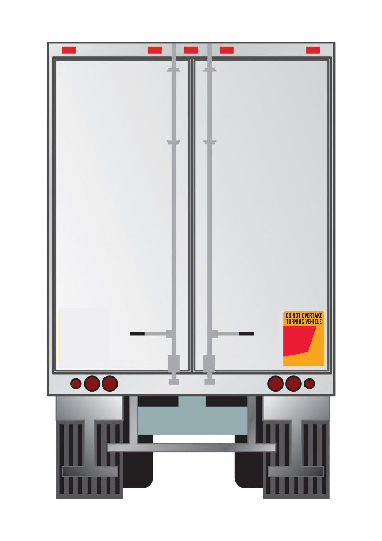 Do Not Overtake Turning Vehicle (Right Hand Side Only) 300mm x 400mm Reflective Sign - New Signs