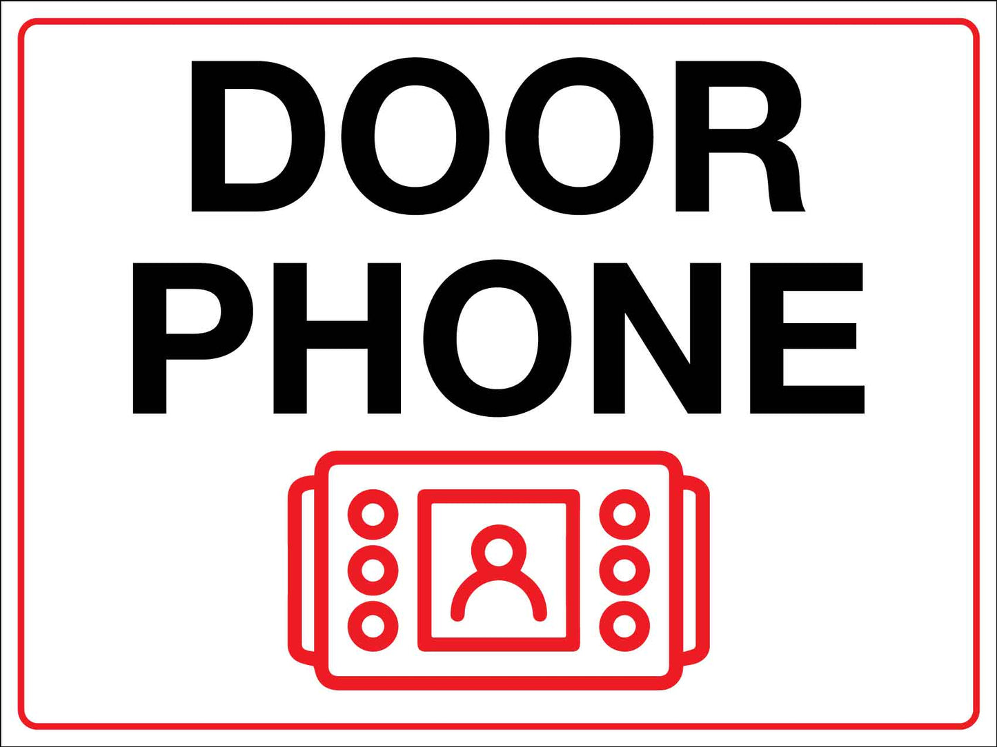 Door Phone Sign - New Signs
