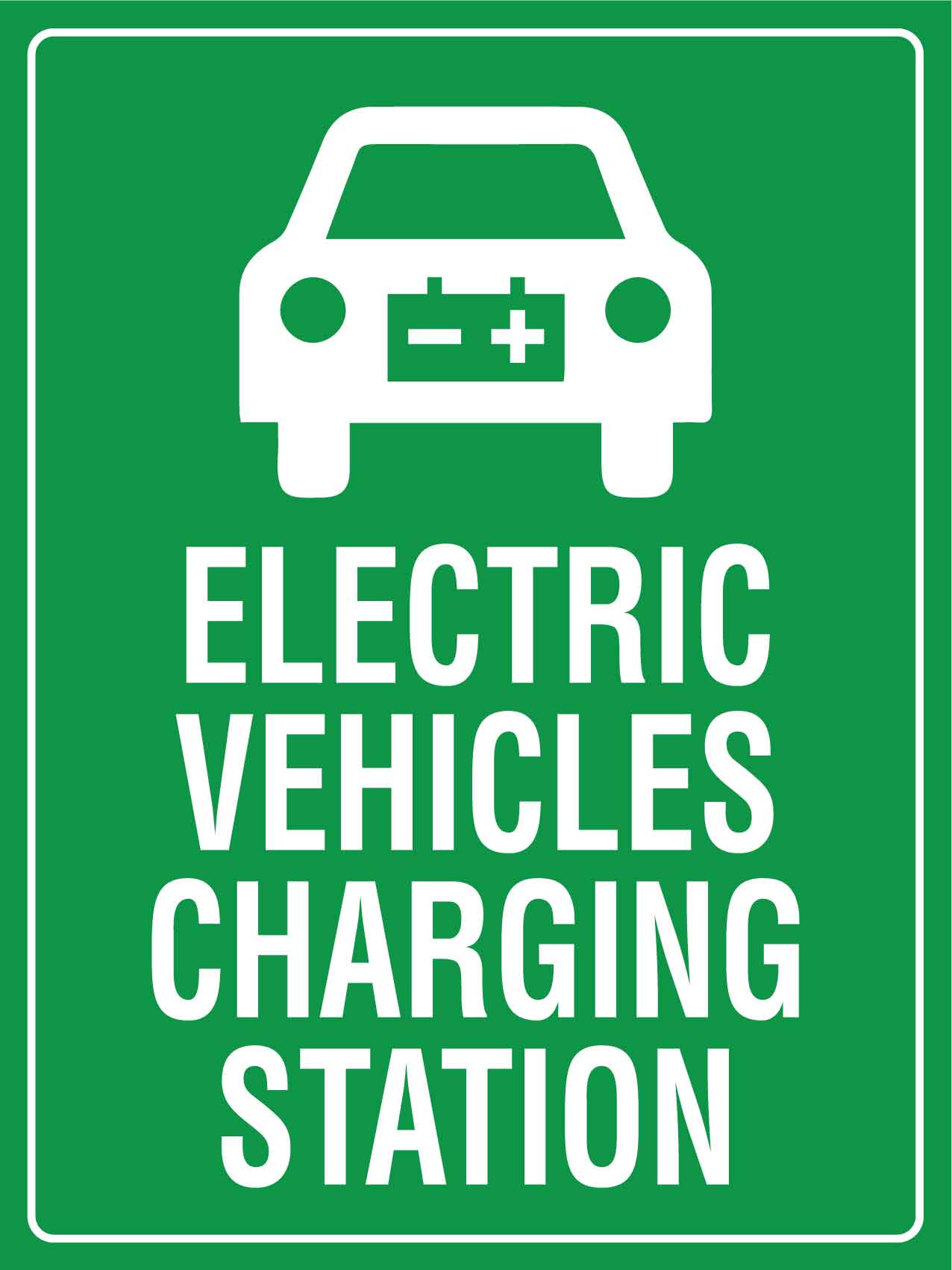 Electric Vehicles Charging Station Sign - New Signs