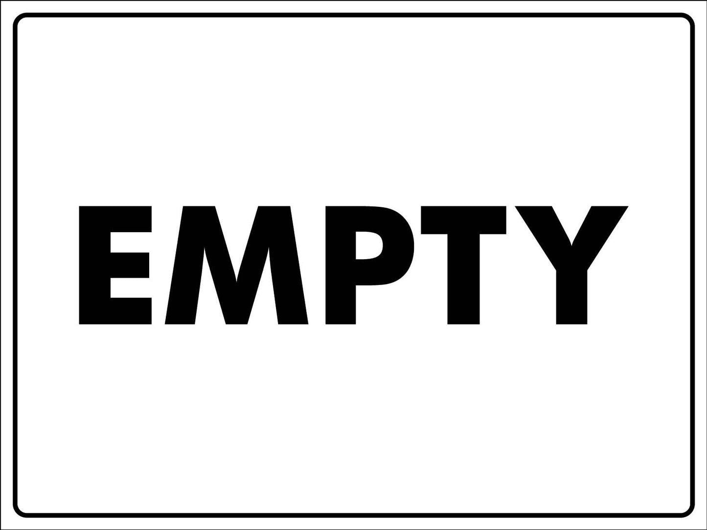 Empty Sign - New Signs