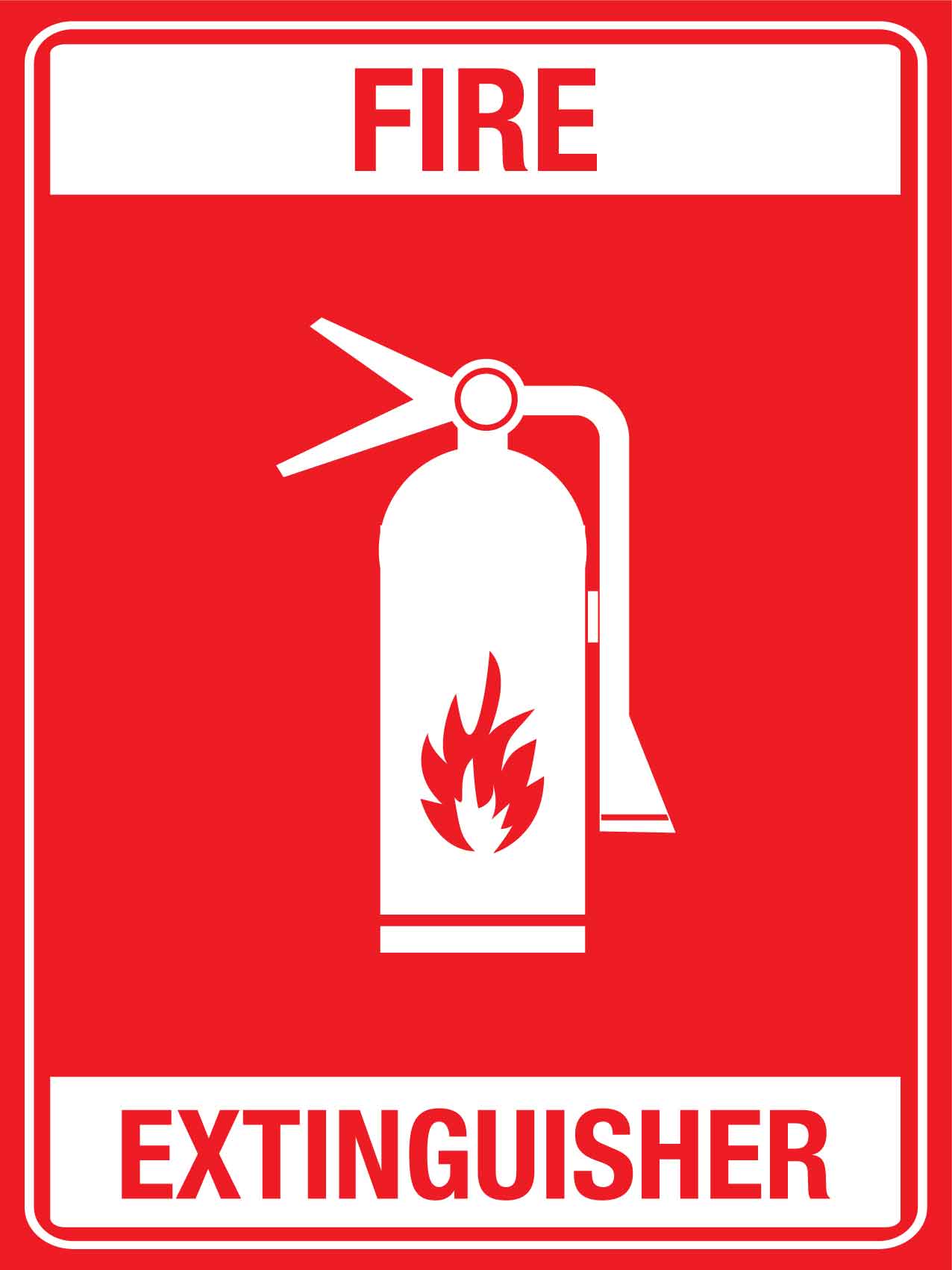 Fire Extinguisher Symbol Sign - New Signs