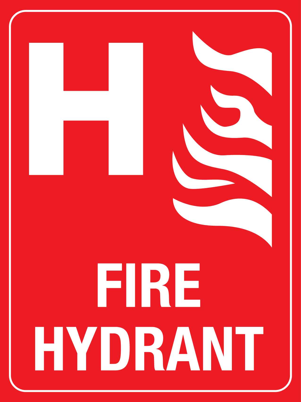 Fire Hydrant H Sign - New Signs
