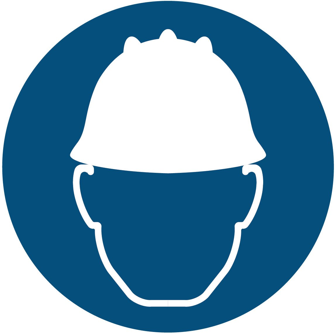 Hard Hat Symbol Decal - New Signs