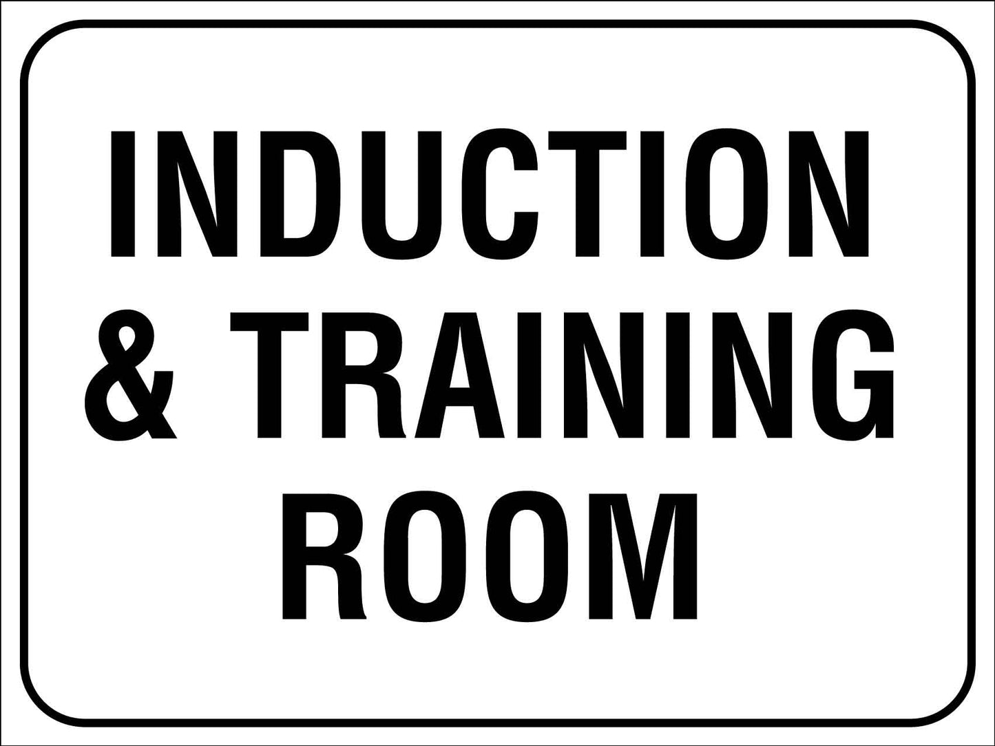 Induction & Training Room Sign - New Signs