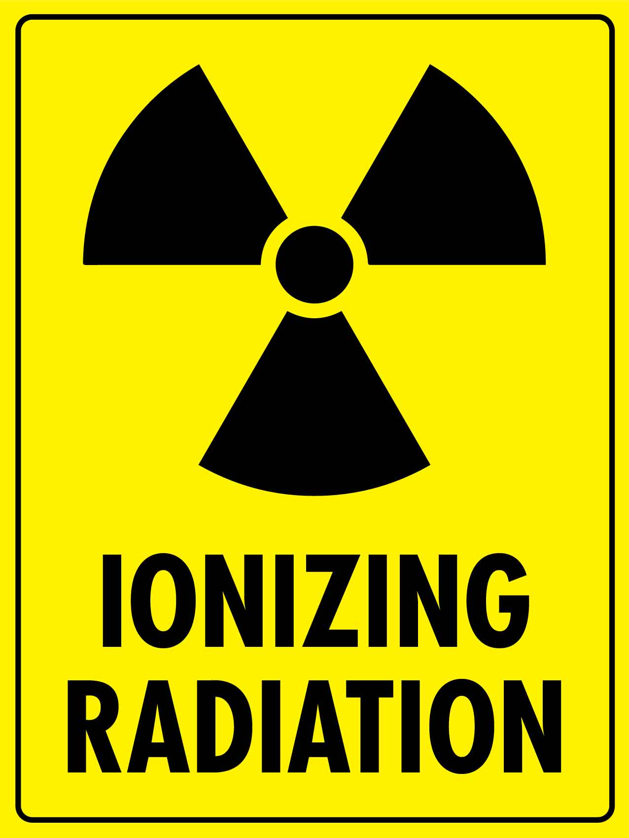 Ionizing Radiation Sign - New Signs