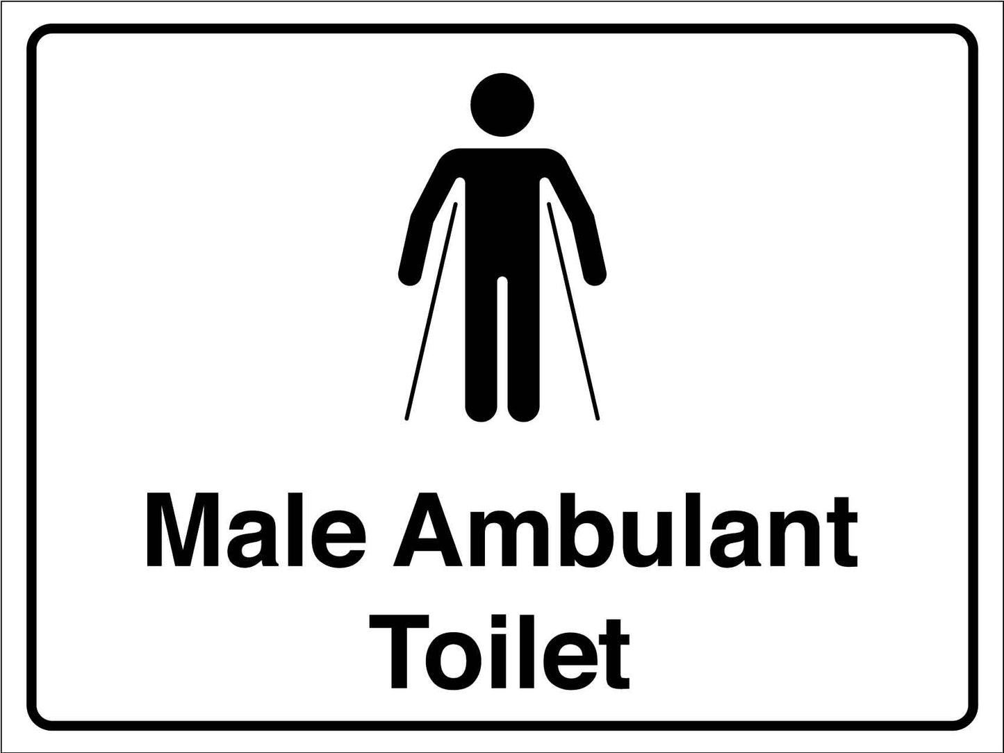 Male Ambulant Toilet Sign - New Signs