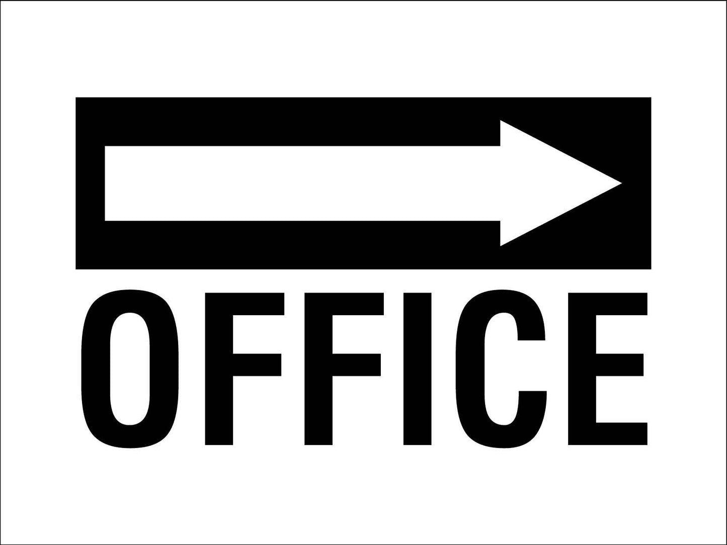 Office (Arrow Right) Sign - New Signs