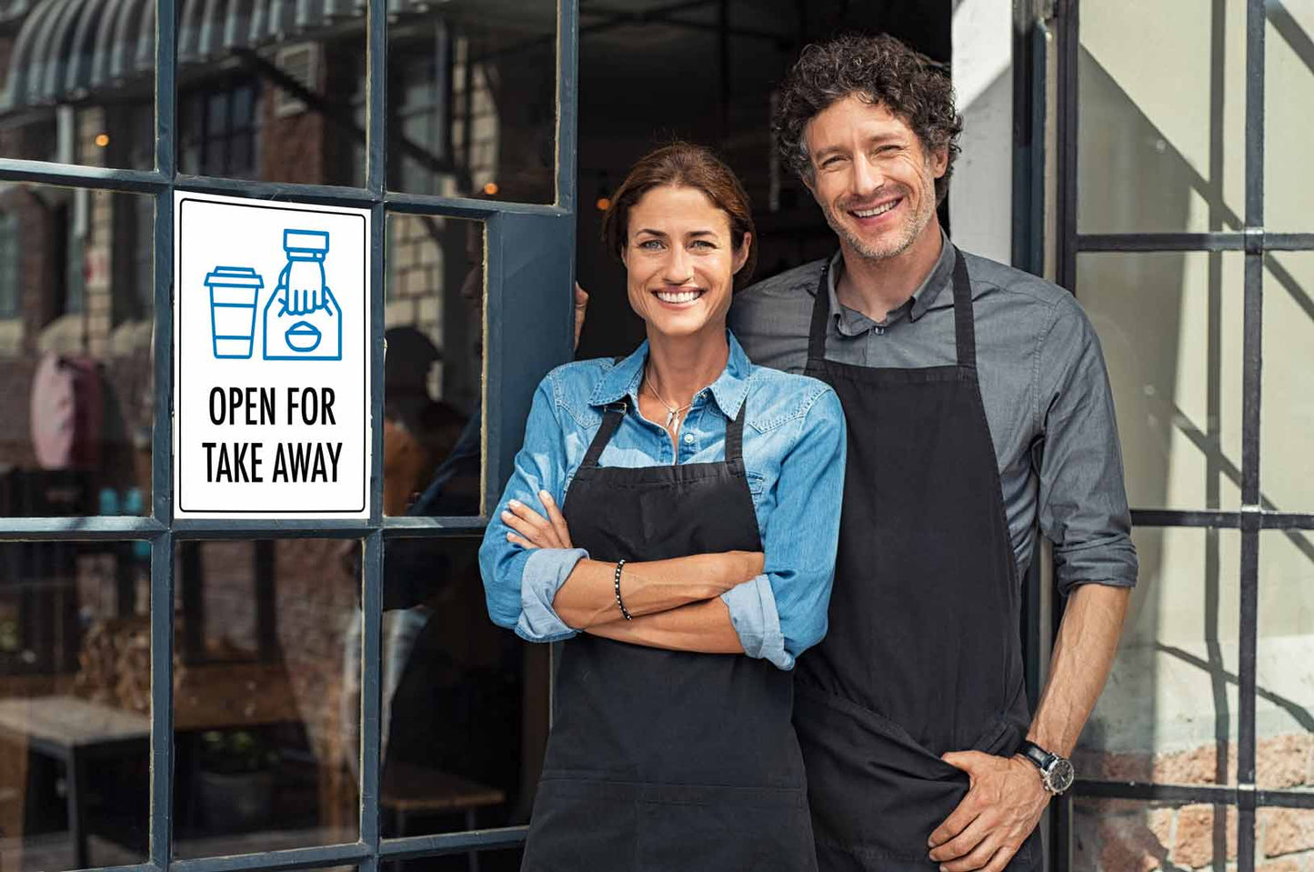 Open For Take Away Sign - New Signs