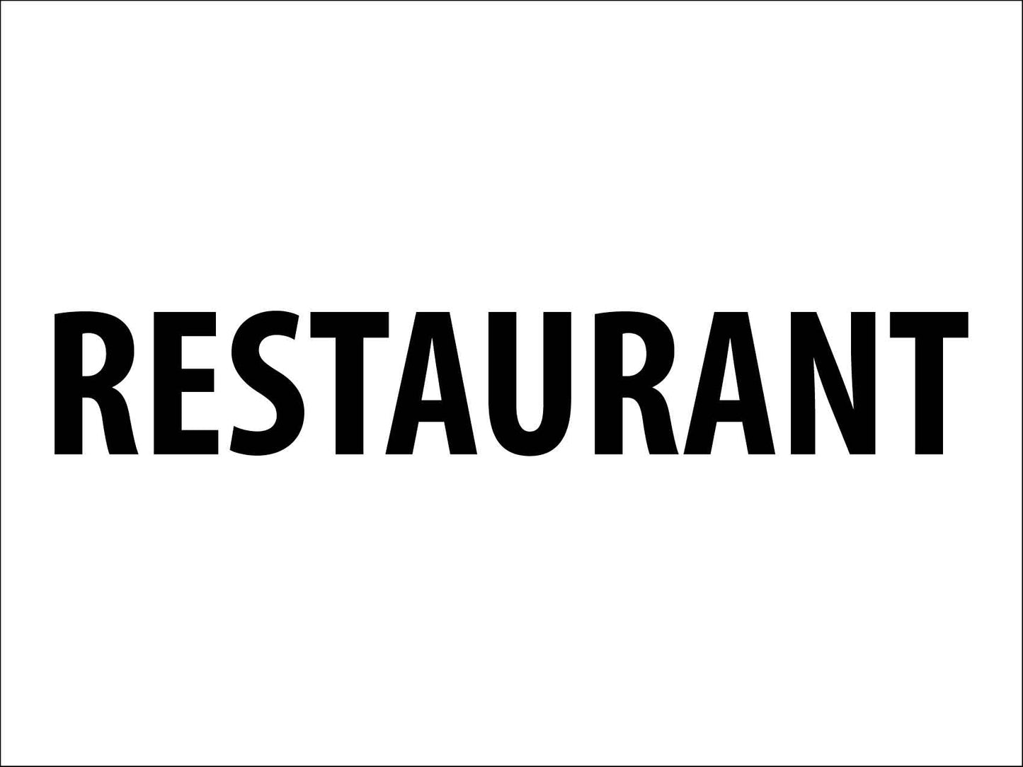Restaurant Sign - New Signs
