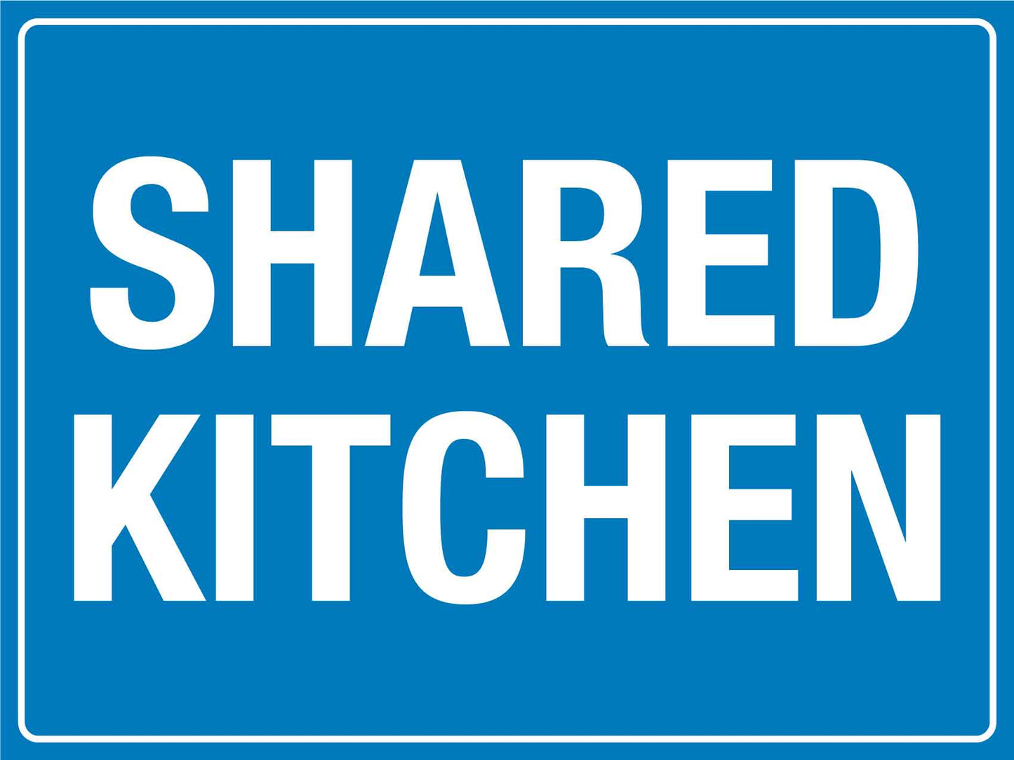 Shared Kitchen Sign - New Signs