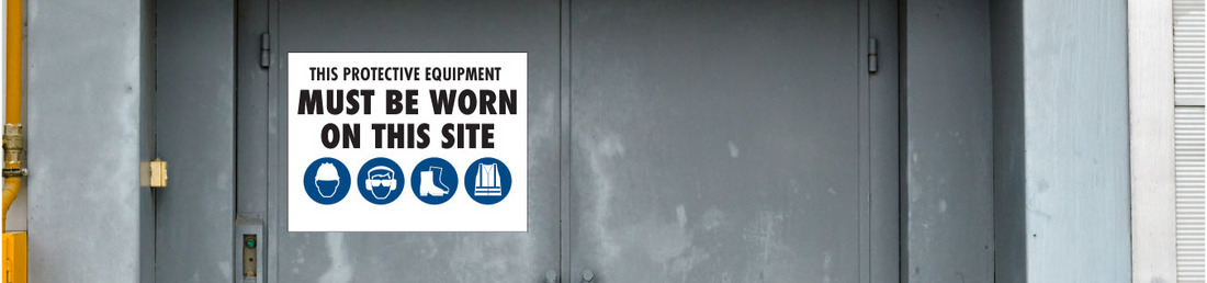 PPE Sign Displayed on door