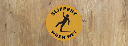 What Are Slippery When Wet Warning Signs?