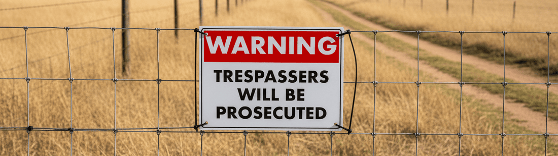 No Trespassing Signs: Strategic Placement and Design for Maximum Property Protection - New Signs