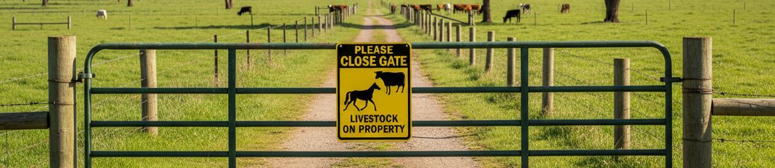 Shut the Gate Signs: Essential Signage for Australian Properties