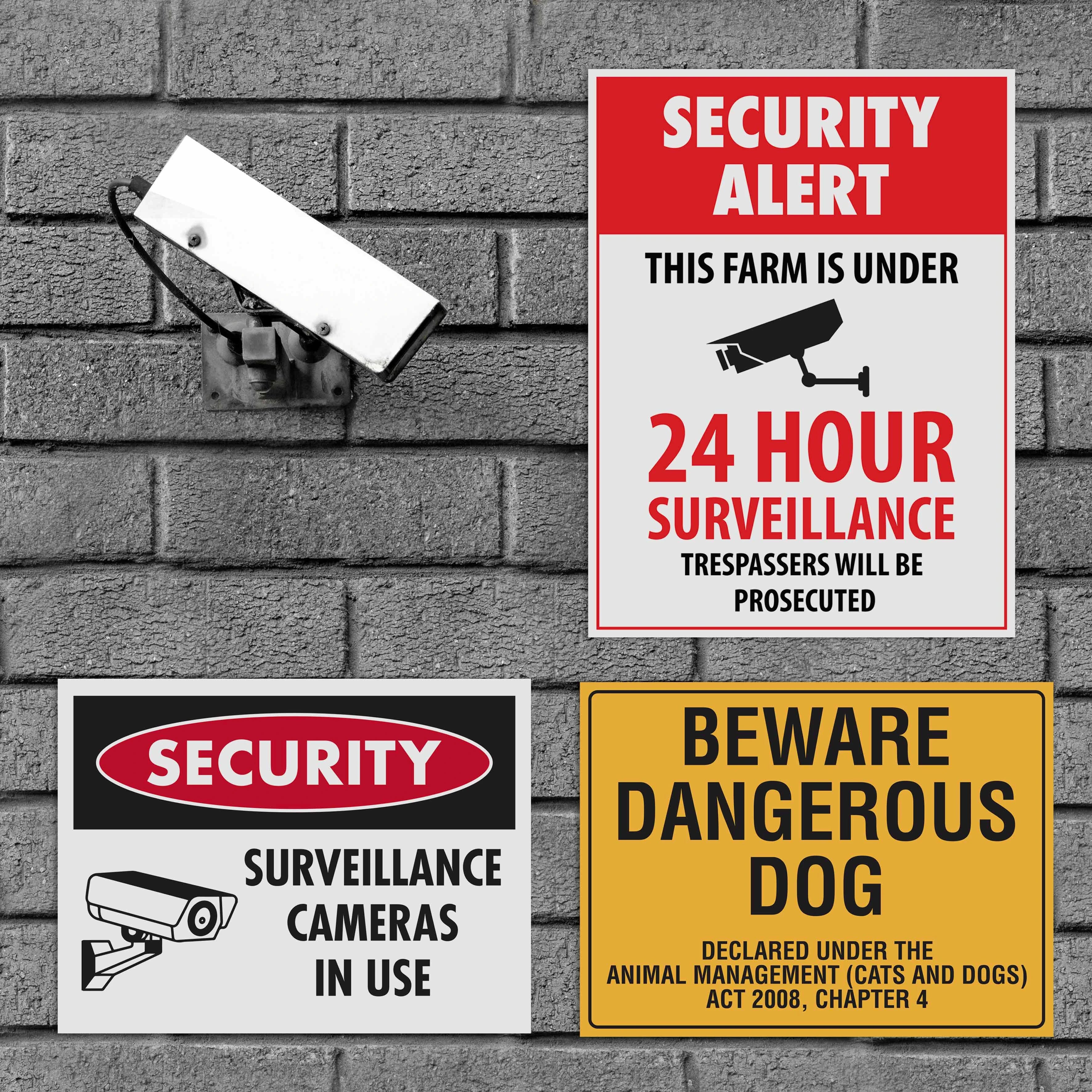 Security Signs | CCTV, Video Surveilance & Security Cameras in Use Sign ...