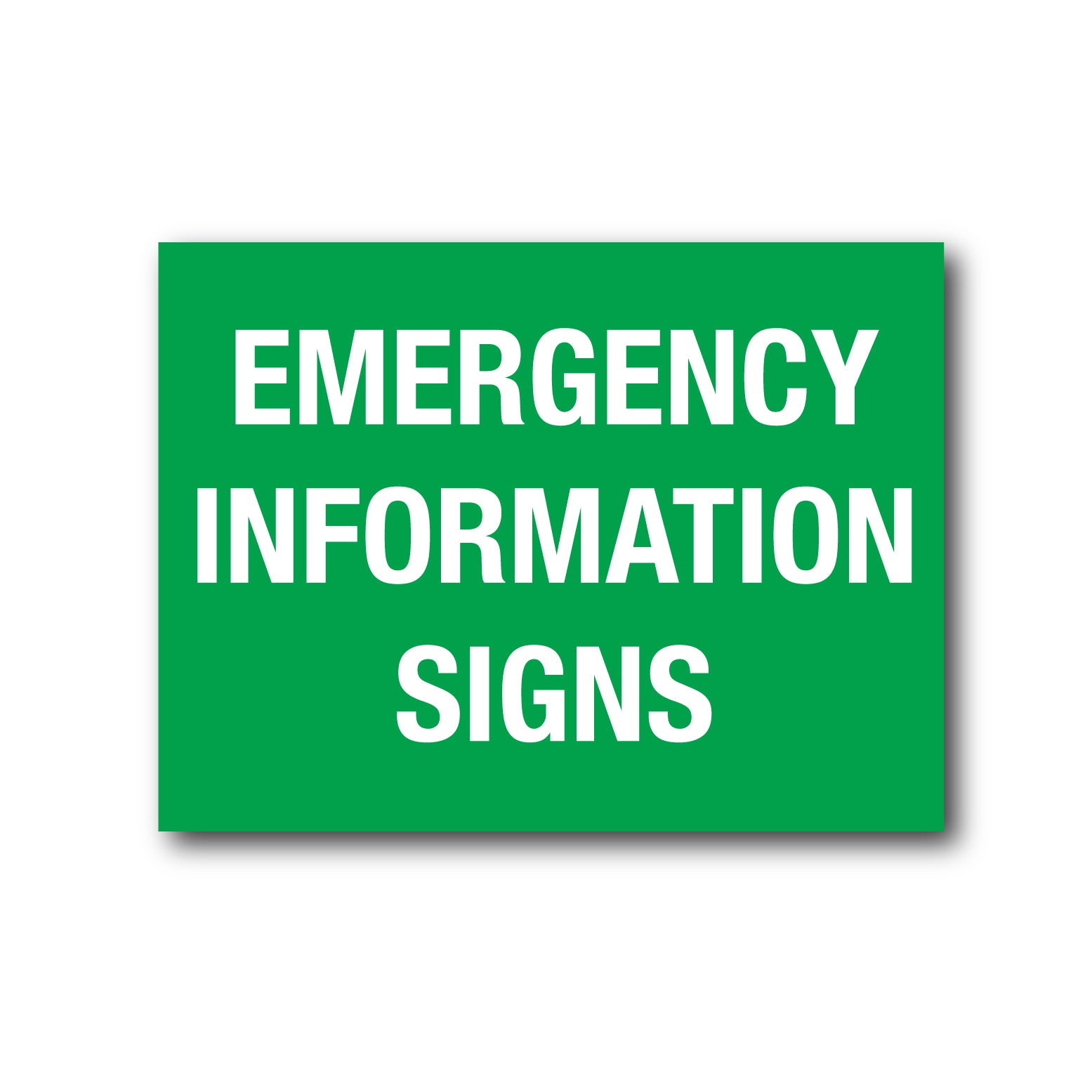 Emergency Signage – New Signs