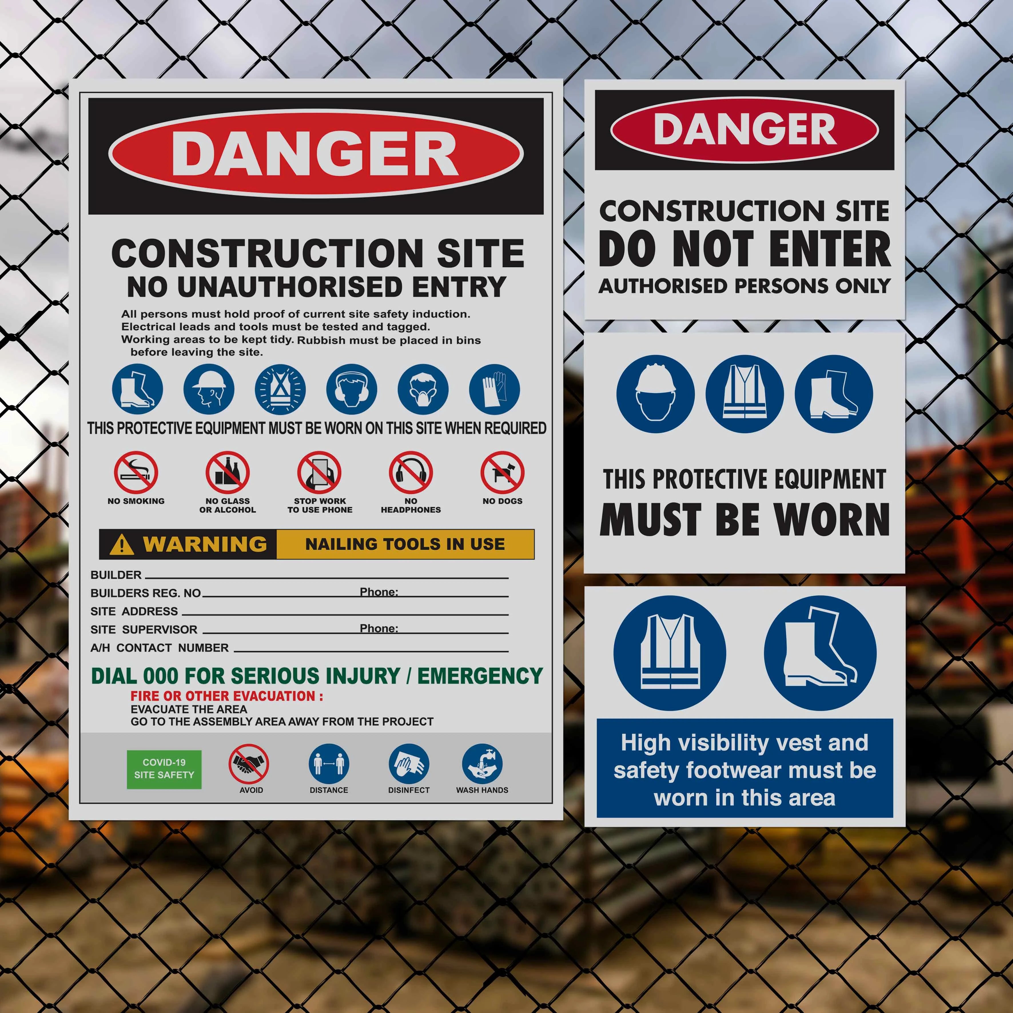 Construction Site Safety Signs | Building Site Signage – New Signs