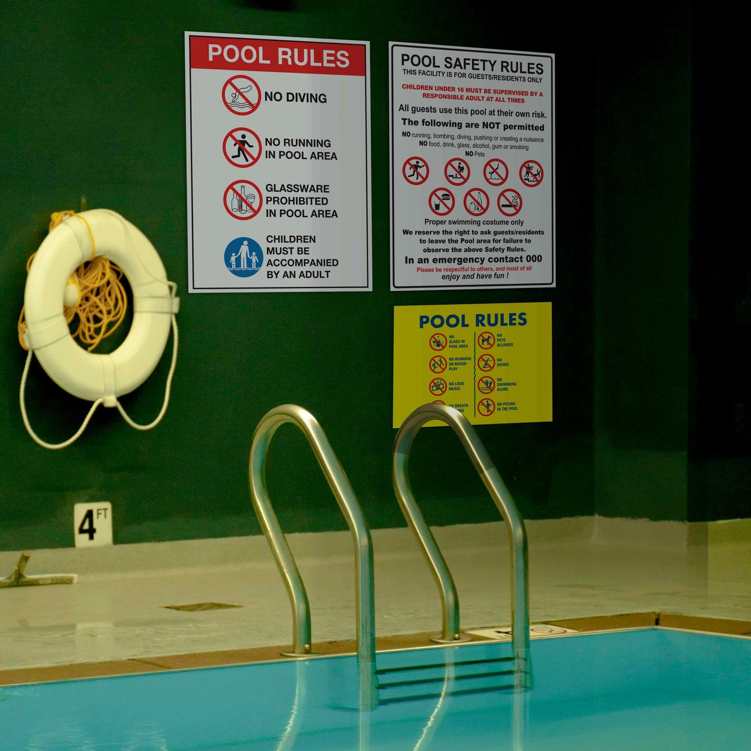 Swimming Pools Signs – New Signs