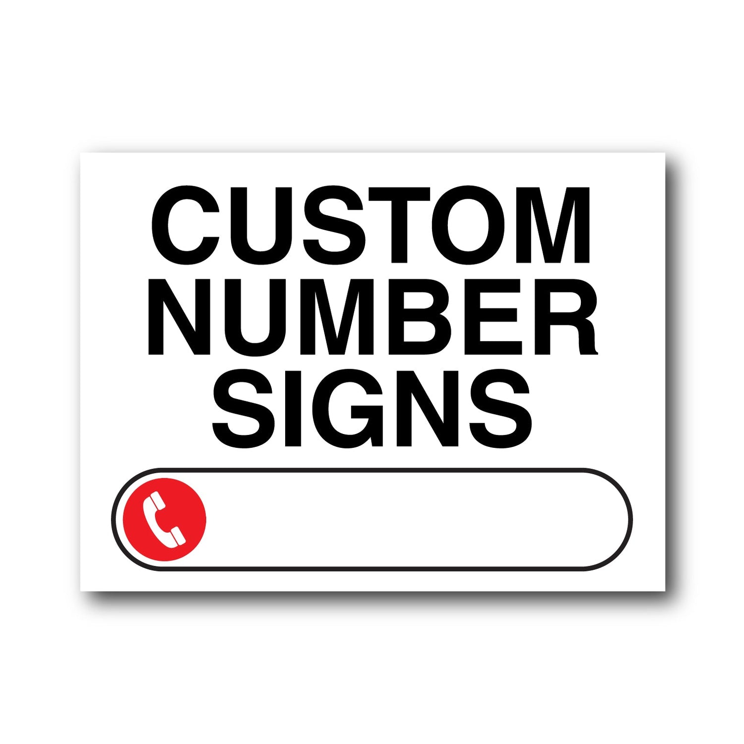 Custom Number Signs - New Signs