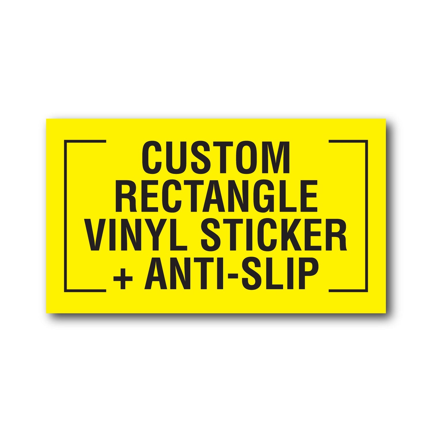 Custom Rectangle Vinyl Sticker + Anti-Slip - New Signs