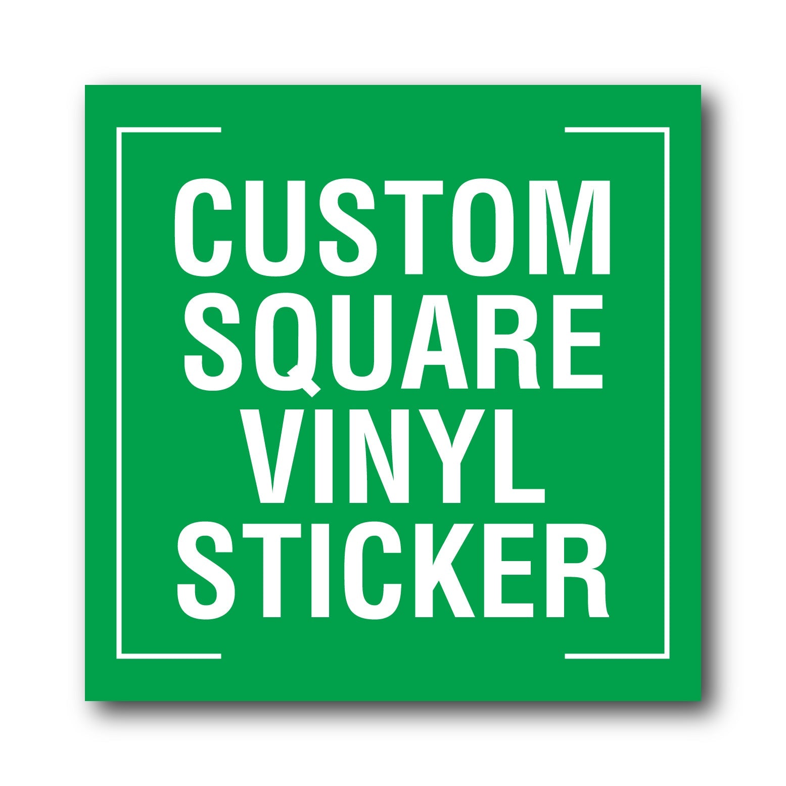 Square Sticker Sign Custom Square Vinyl Sticker – New Signs