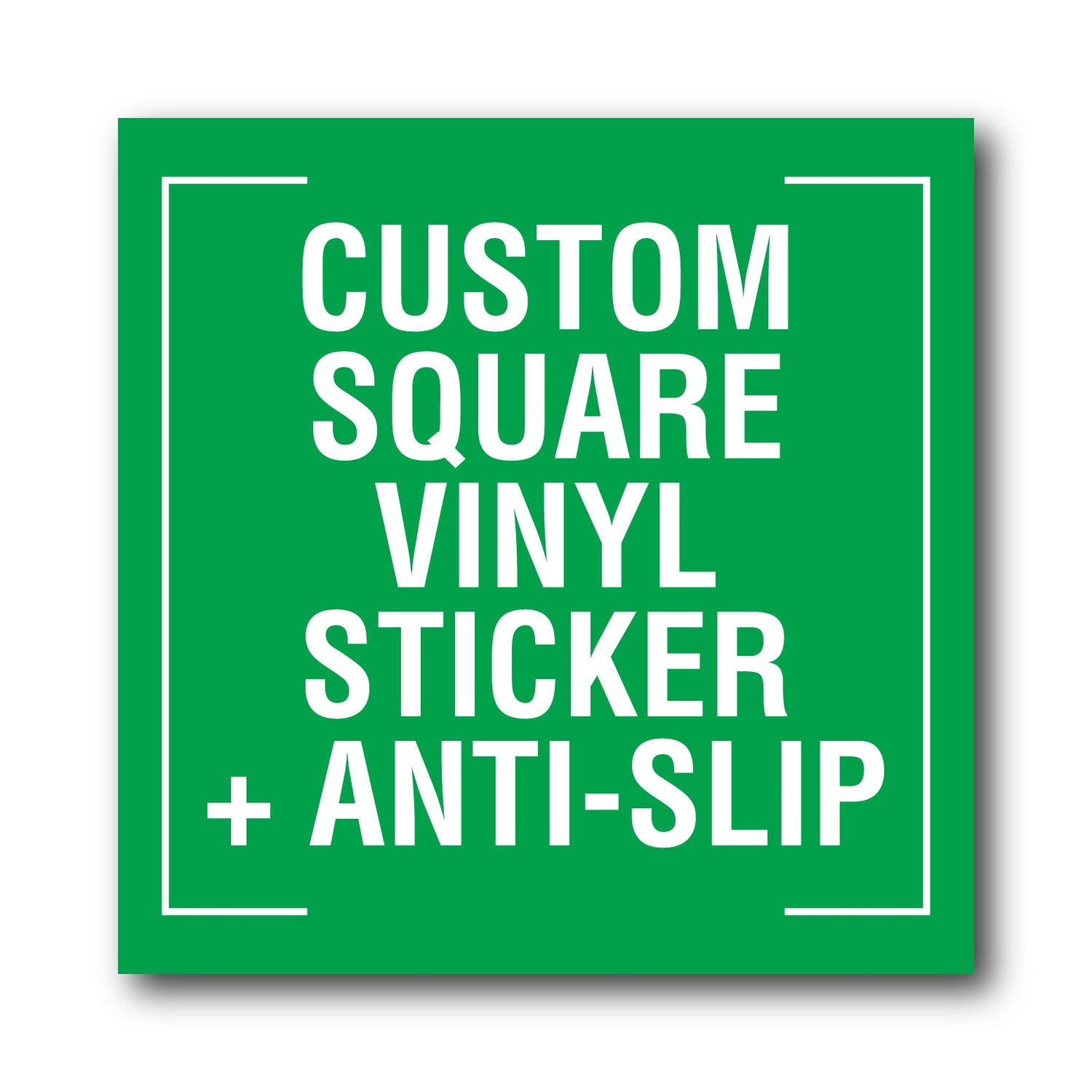 Custom Square Vinyl Sticker + Anti-Slip - New Signs
