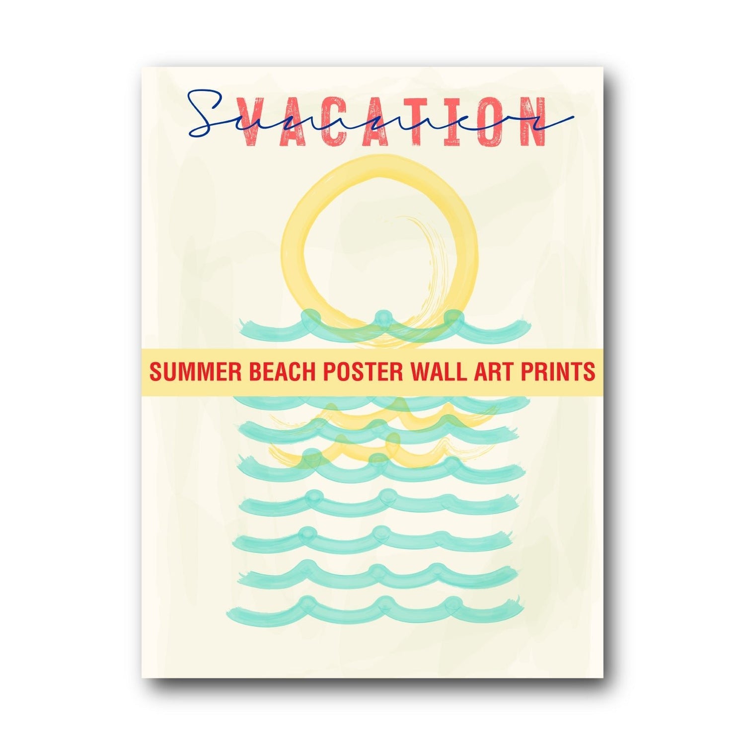 Summer Beach Poster Wall Art Prints - New Signs