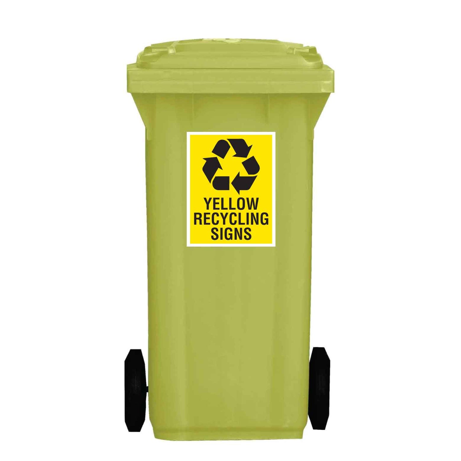 Yellow Recycling Signs - New Signs