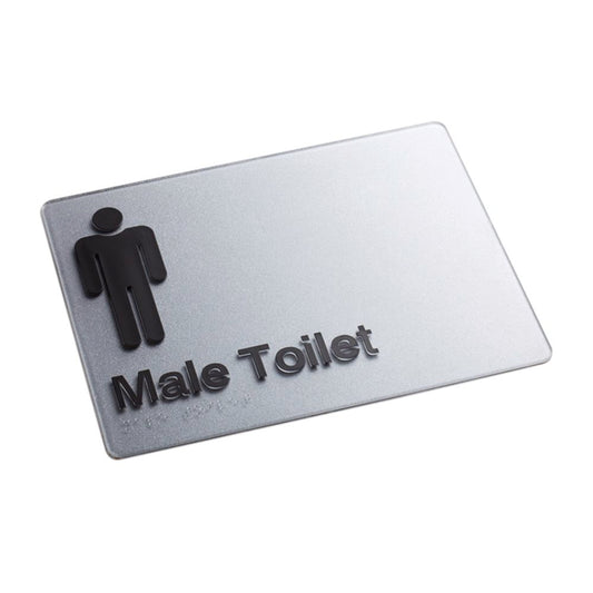 Male Toilet - Braille Sign