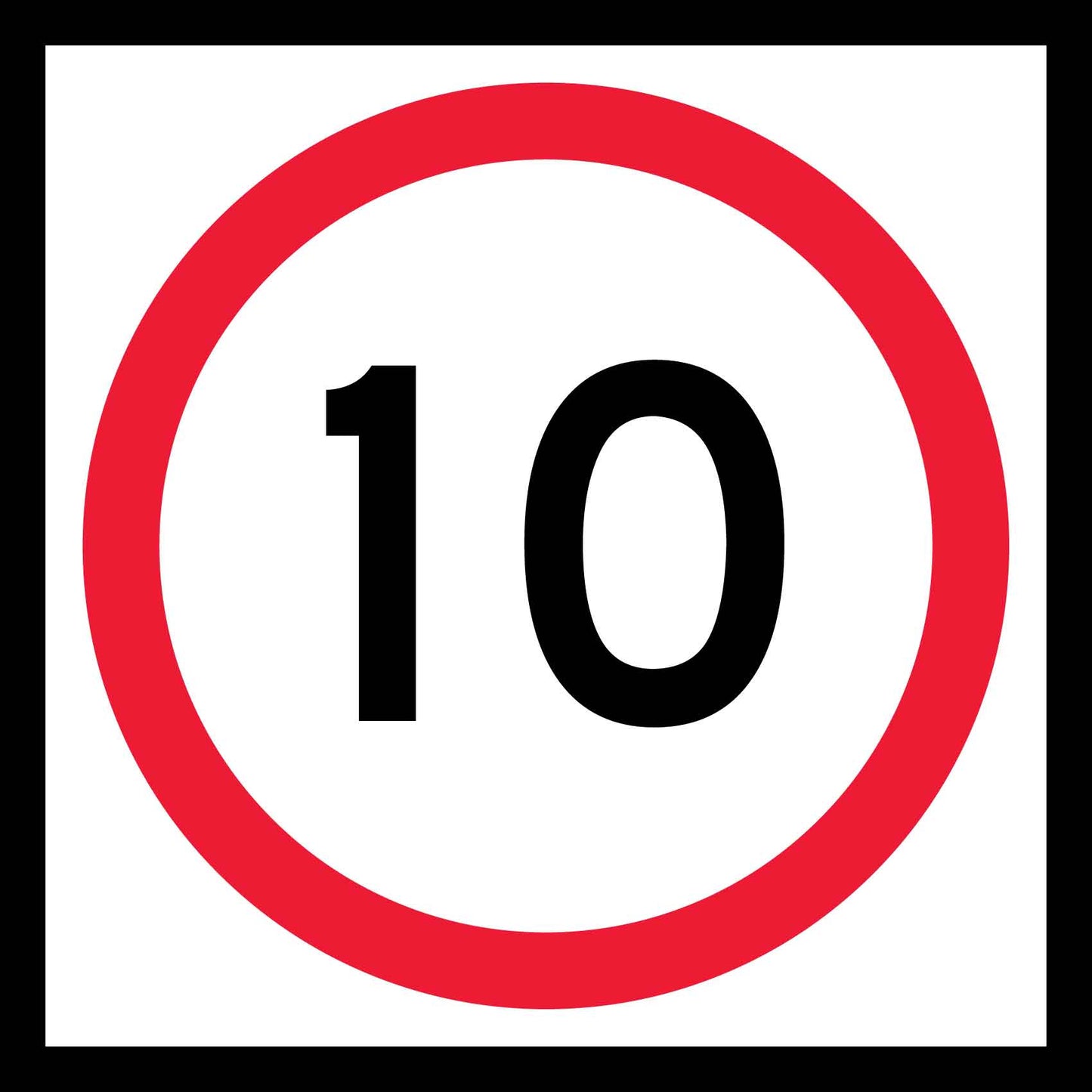 10km Multi Message Traffic Sign
