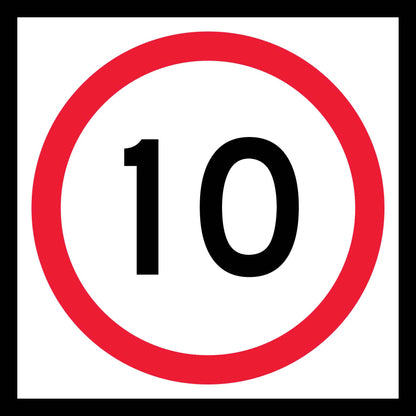 10km Multi Message Traffic Sign