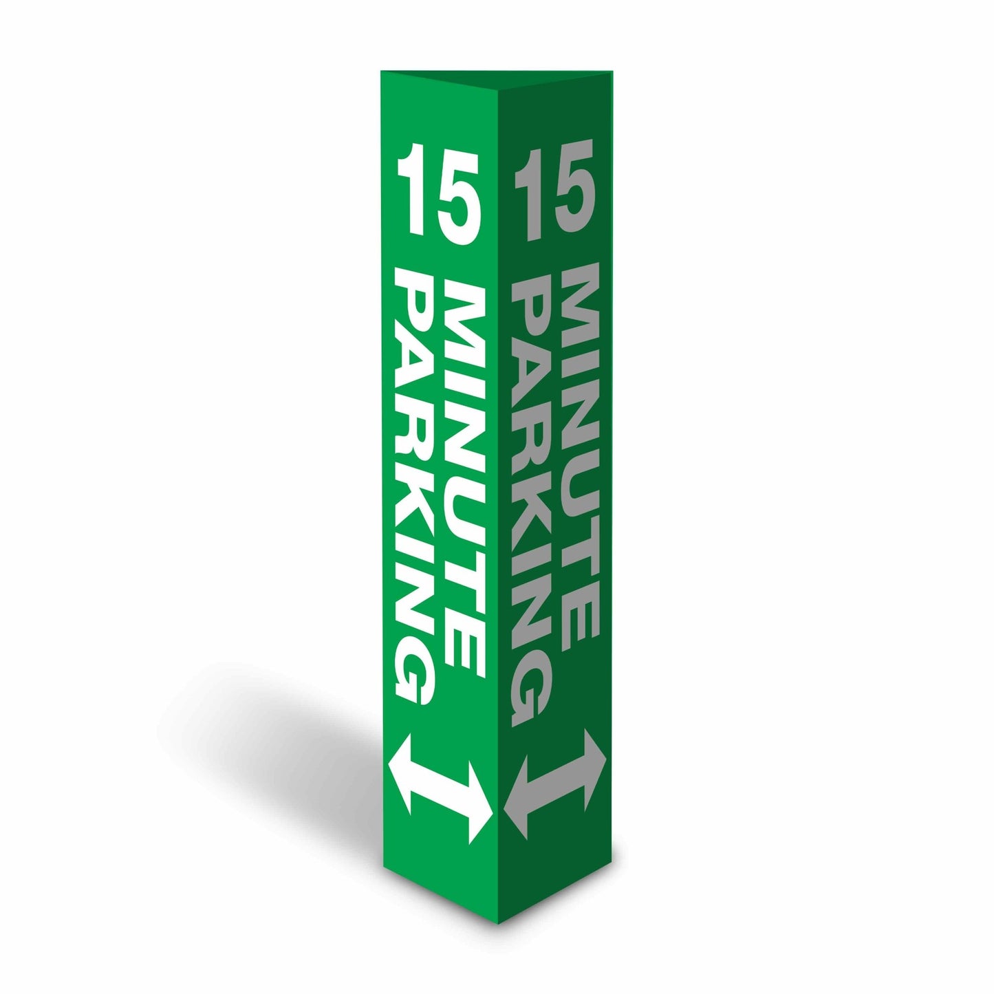 15 Minute Parking - Corflute Bollard Cover - New Signs