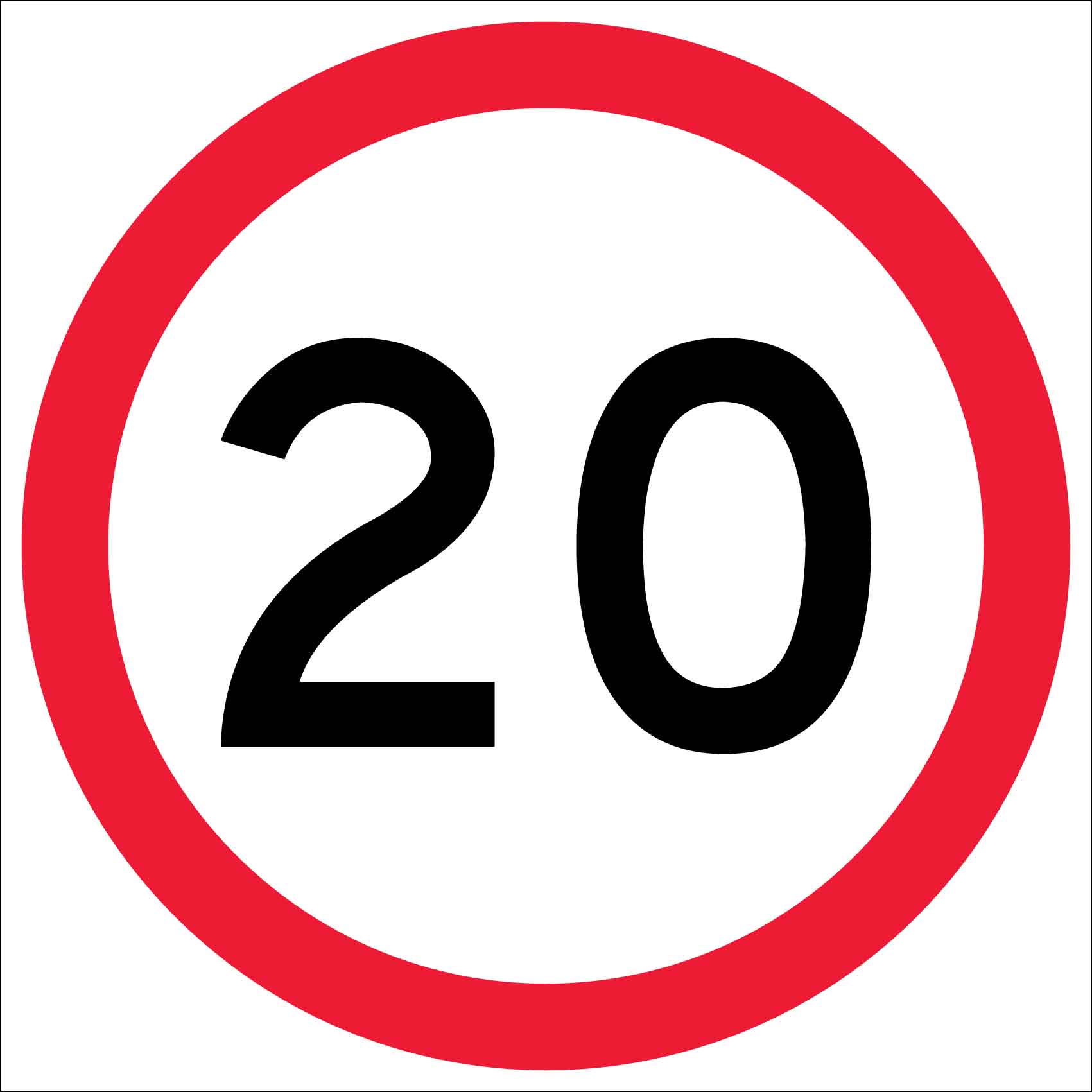 20km Multi Message Traffic Sign - New Signs