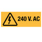 240 V AC (Rectangle) Decal