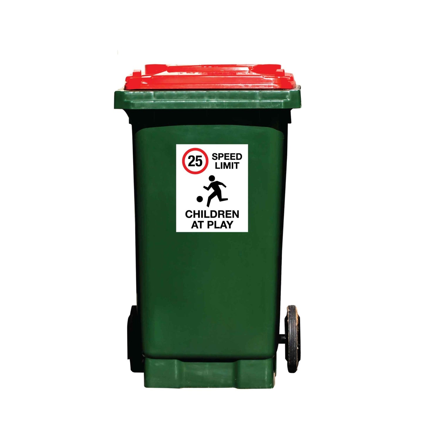 25km Speed Limit Children At Play Wheelie Bin Stickers - New Signs
