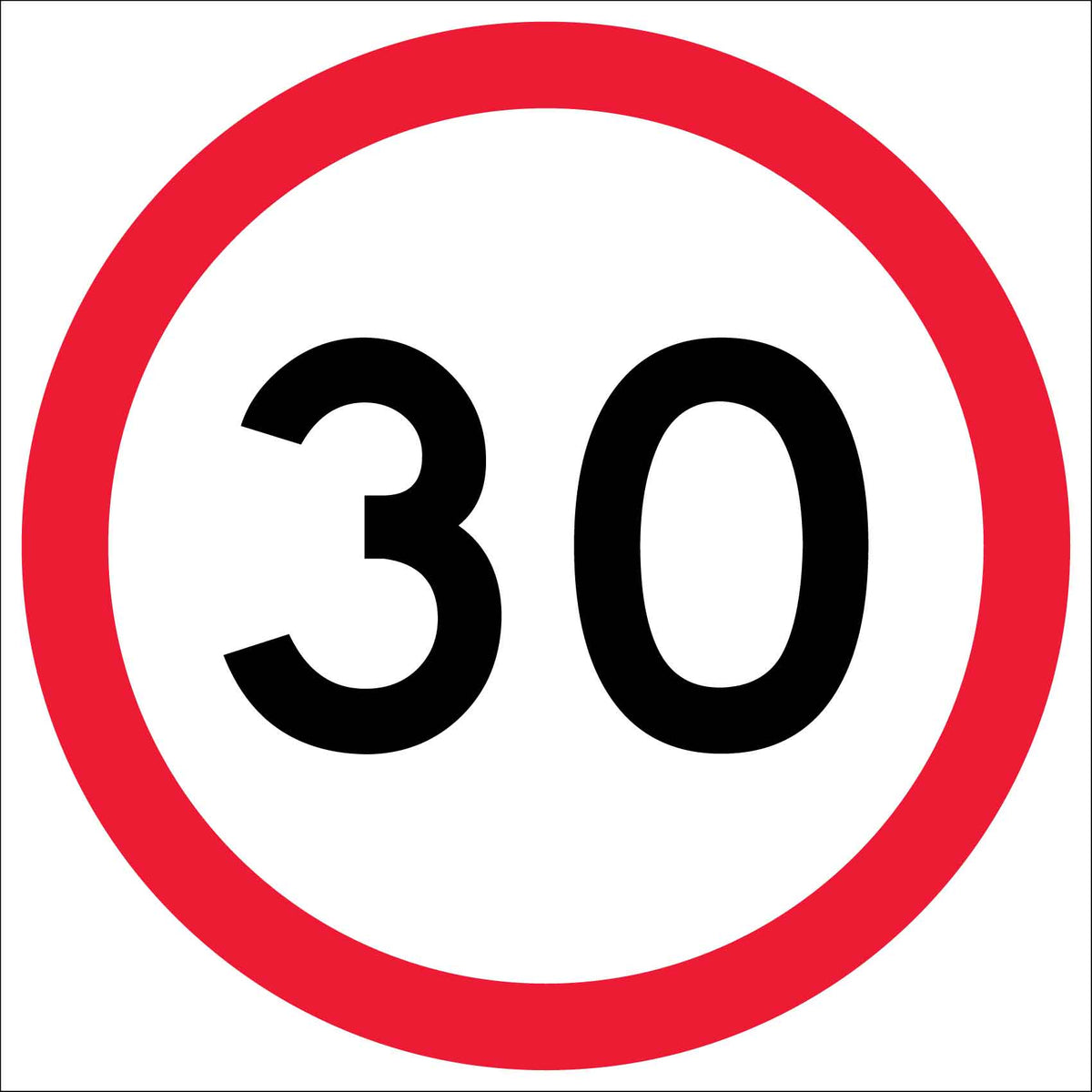 30km Multi Message Traffic Sign - New Signs
