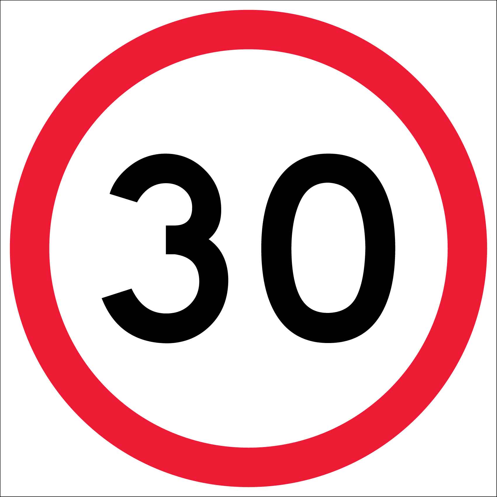 30km Multi Message Traffic Sign - New Signs
