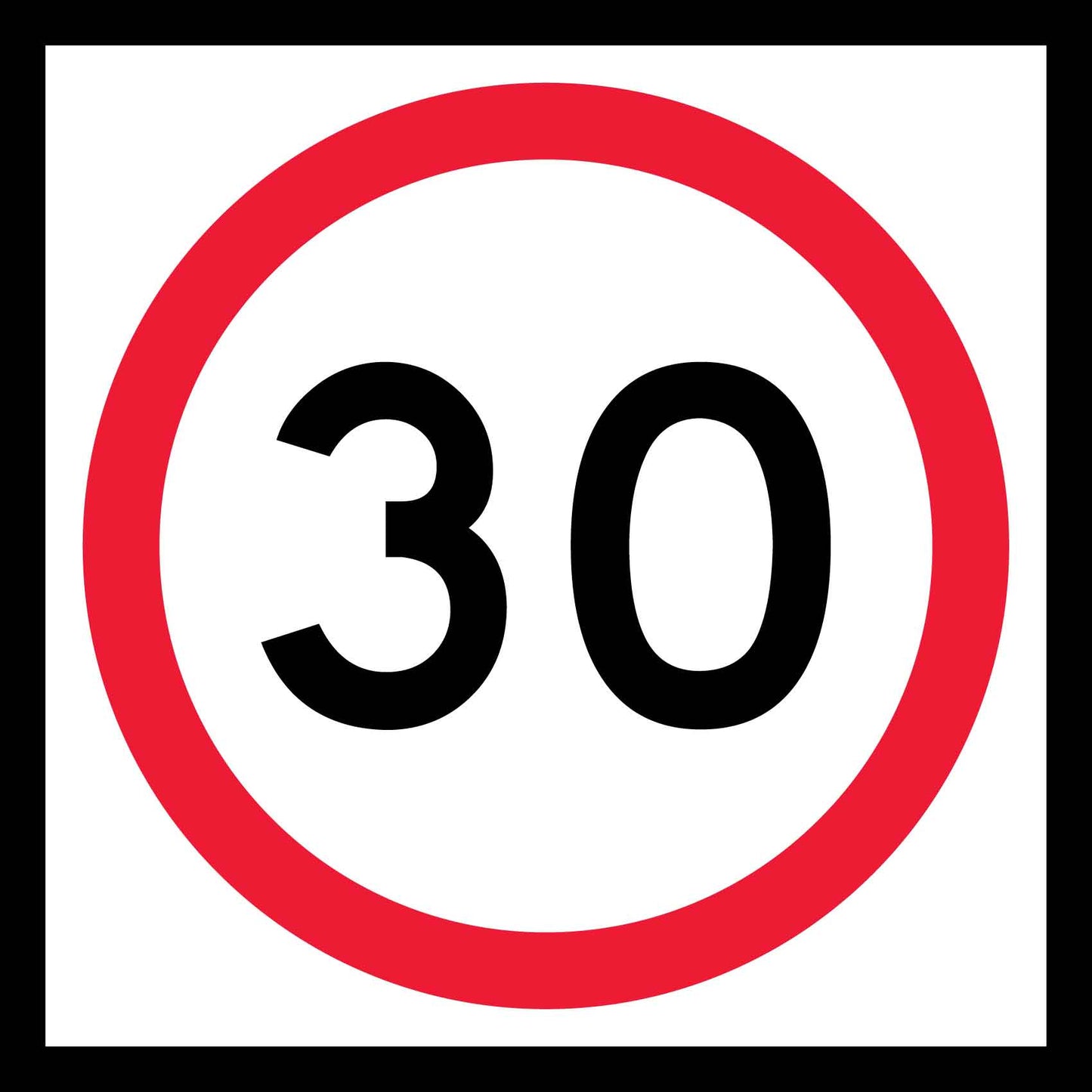 30km Multi Message Traffic Sign - New Signs